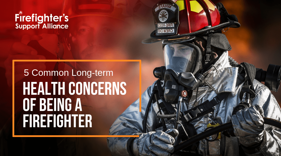 Firefighter in full gear - Common Long-term Health Concerns of Being a Firefighter